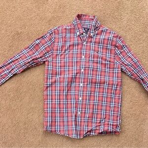 Vineyard Vines Red and Blue Plaid Shirt
